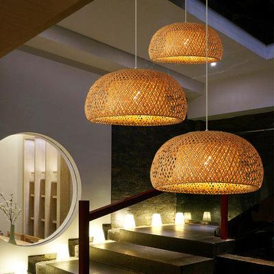 Plum Island Imports™ Woven Bamboo Chandelier - Plum Island Imports