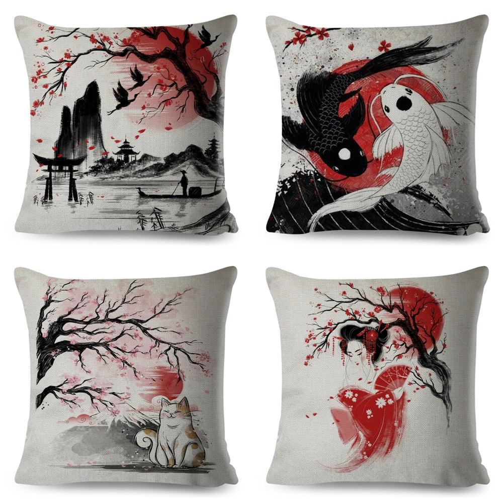 Plum Island Imports™ Japanese Style Cushion Cover - Plum Island Imports